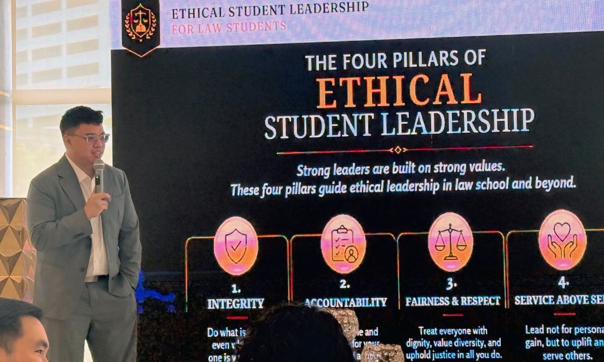TALK ON ETHICAL LEADERSHIP FOR LAW STUDENTS